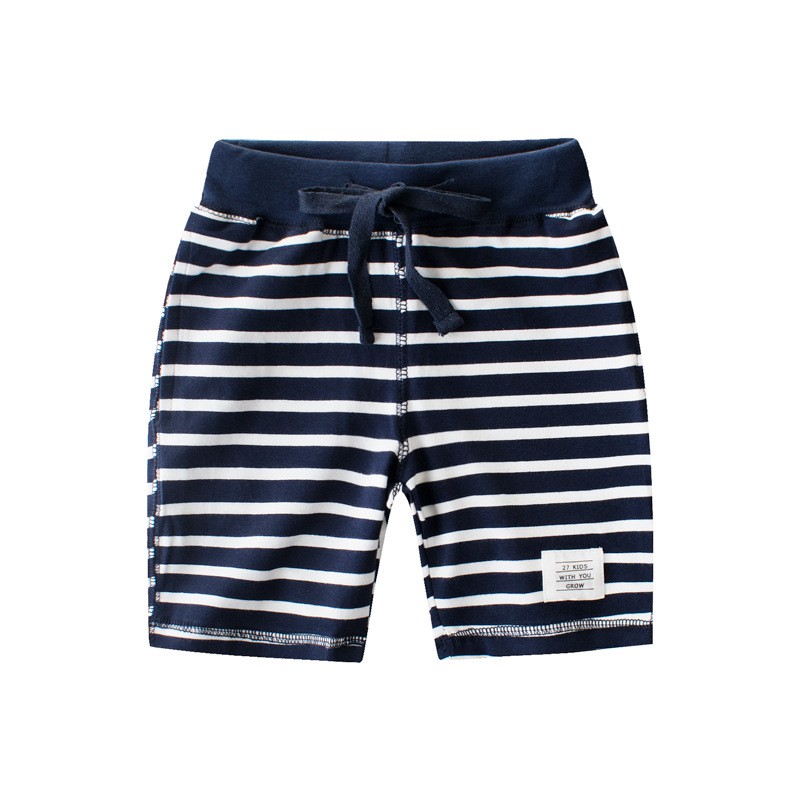 Quần short bé trai 27KIDS kẻ sọc chất cotton hàng xuất Âu Mỹ | BigBuy360 - bigbuy360.vn