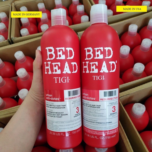 Dầu gội và dầu xả tái sinh TIGI Resurrection Level 3 750ml