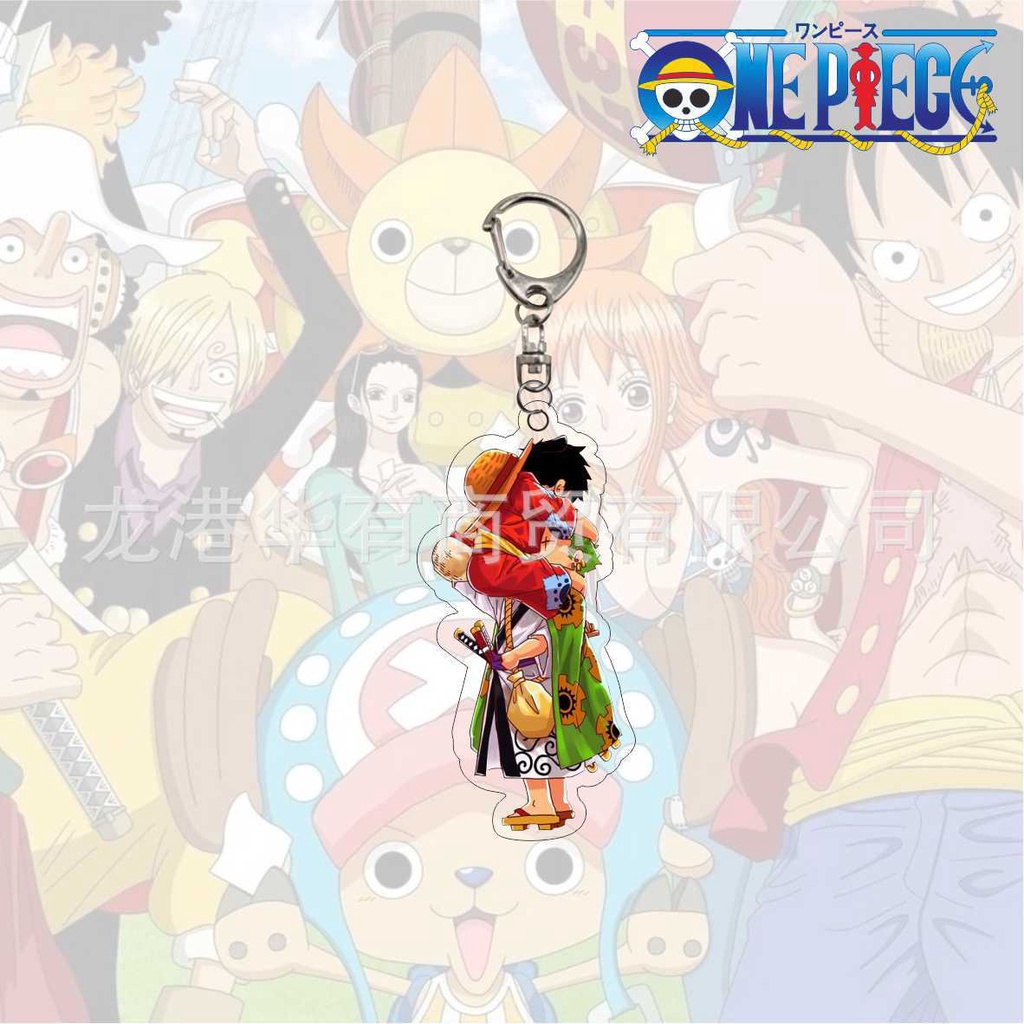 Móc gắn chìa khóa silicon hình nhân vật phim One piece