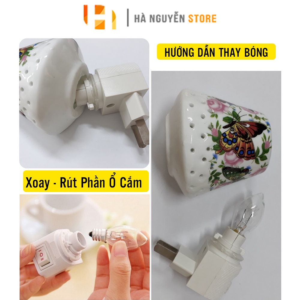 Đèn Xông Tinh Dầu Thơm, Phòng Kiểu Đèn Ngủ Sứ Cắm Điện, Chọn Mẫu Khử Mùi Đuổi Muỗi