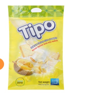 Bánh trứng kem Tipo sầu riêng socola gói 220g