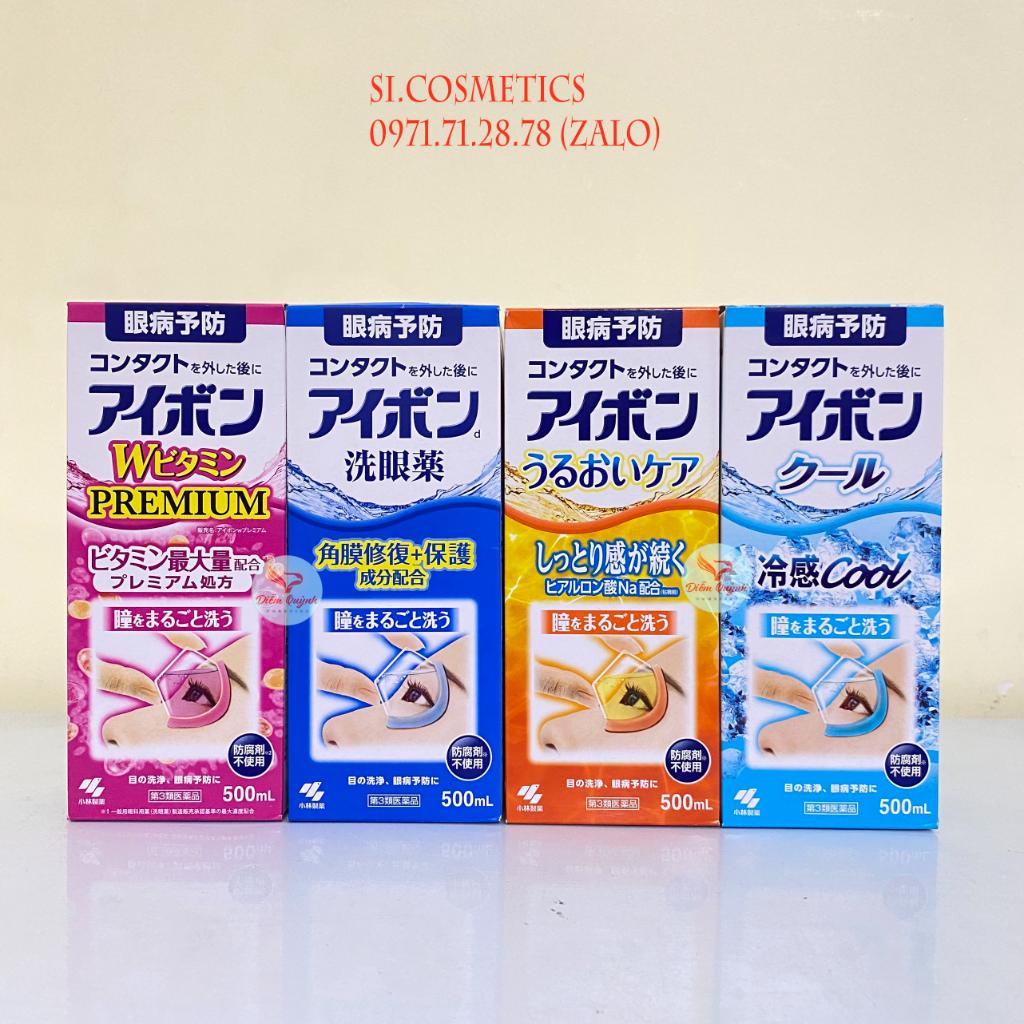 Nước rửa mắt Eyebon W Vitamin Kobayashi Nhật Bản 100ml / 500ml