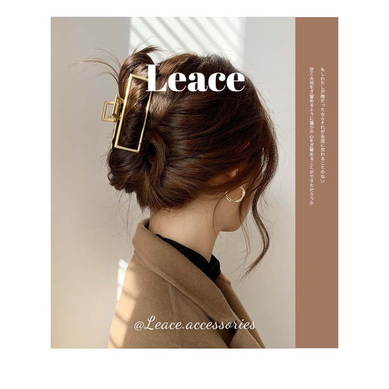 Kẹp tóc, cặp tóc càng cua kim loại phong cách Hàn Quốc HDC014-019 Leace.accessories