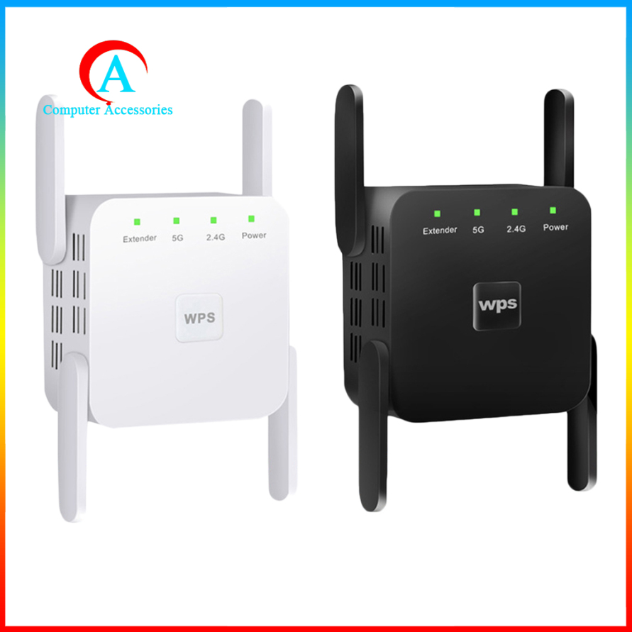 Bộ Khuếch Đại Sóng Wifi Không Dây 1200mbps 2.4g 5g 4 Phích Cắm Eu