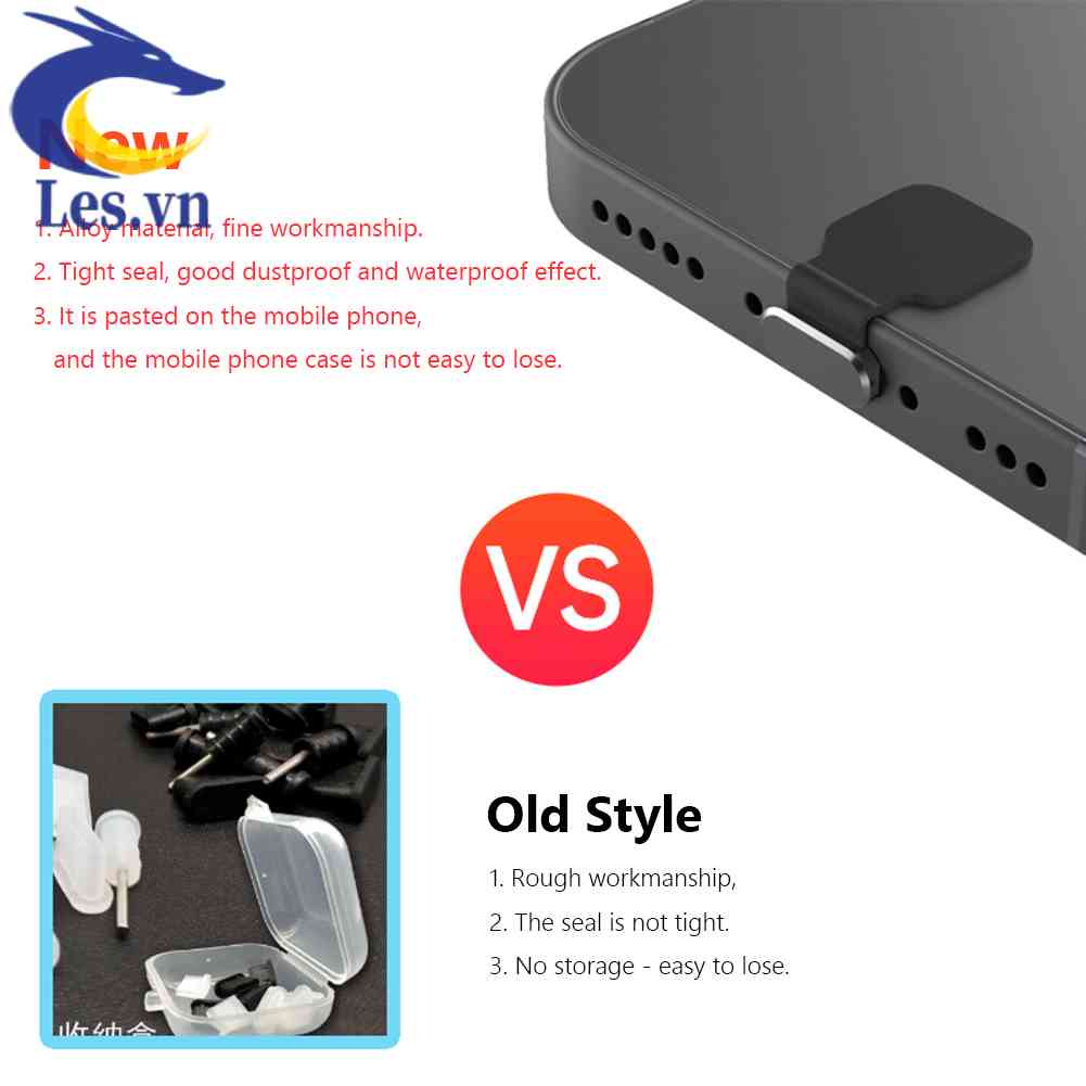 Nút Chặn Cổng Sạc Chống Bụi Cho iP / Micro / Type-C