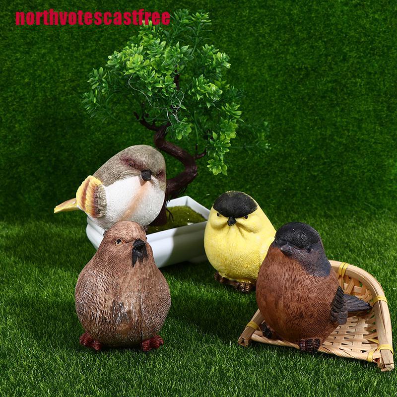 [nofreeVN]Magpie Birds Vividly Sparrow Garden Decoration Tree Home Outdoor Yard Ornaments