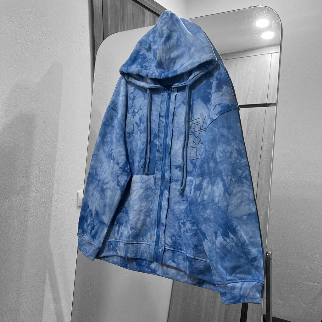 Áo Khoác nỉ nam nữ MEANSTORE hoodie zip có mũ basic mềm mại unisex form rộng Ulzzang - Loang