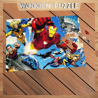 [MADE IN VIET NAM]Tranh xếp hình marvel siêu anh hùng iron man 300 - 500 mảnh ghép,tranh ghép hình WP09