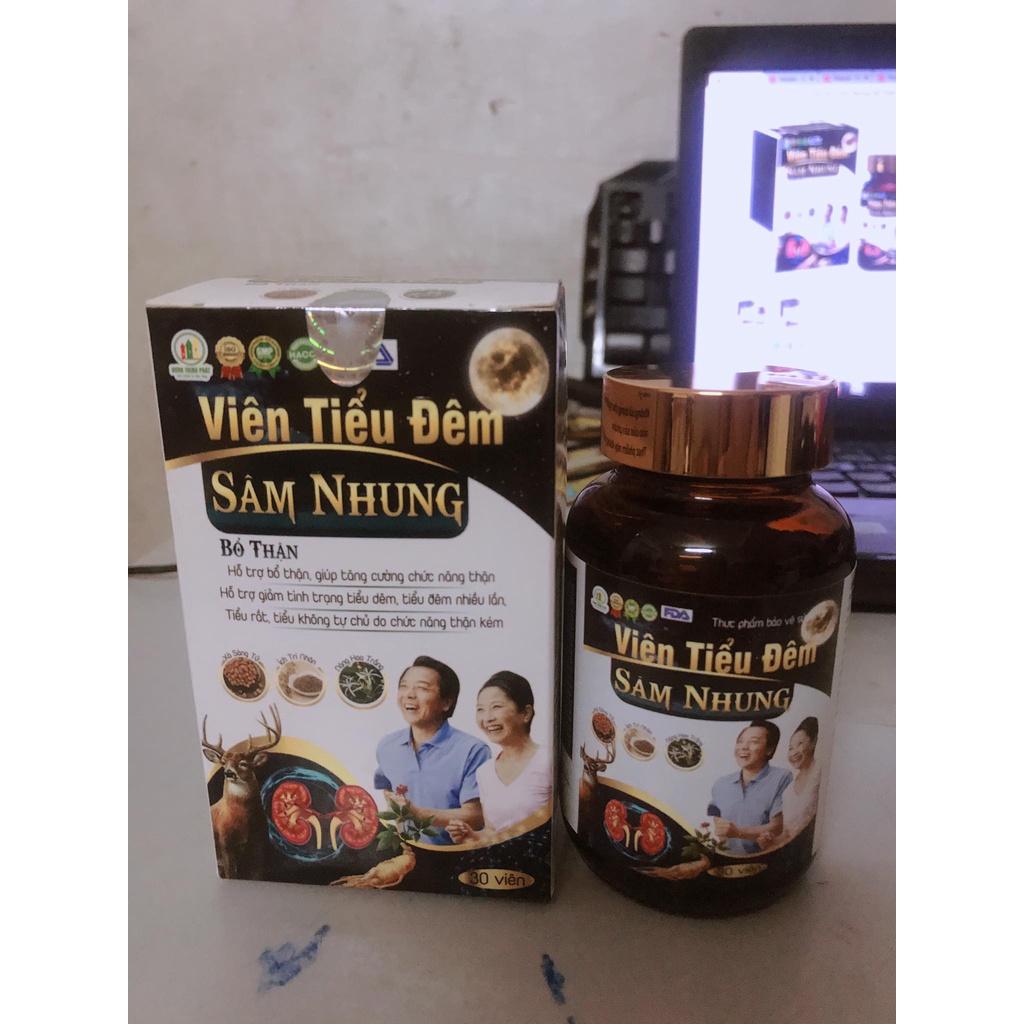 Viên Tiểu Đêm Sâm Nhung Bổ Thận,Giúp Bổ Thận, Giảm Tiểu Đêm, Tiểu Rắt, Tiểu Không Tự Chủ ( hộp 30 viên )