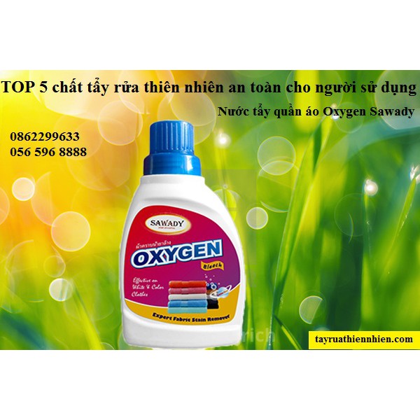 Nước tẩy trắng quần áo đồ len đồ màu OXYGEN 450ml