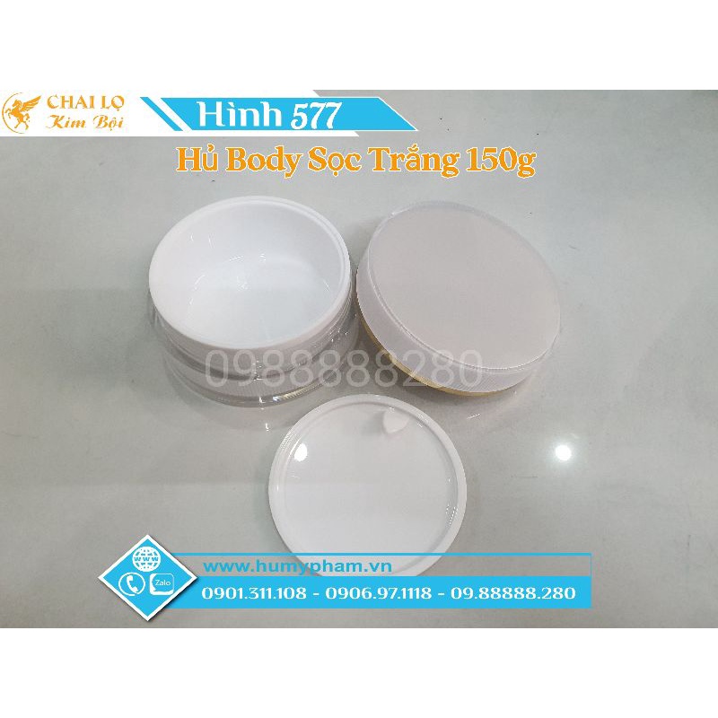 HỦ ĐỰNG KEM BODY CAO CẤP SỌC 150g