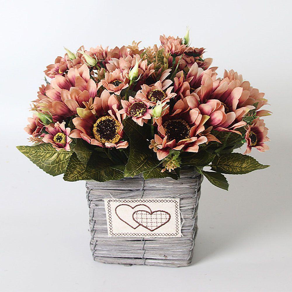 KUNHEV Hoa Mẫu Đơn Nhân Tạo 7 Nhánh Dùng Trang Trí Tiệc Cưới