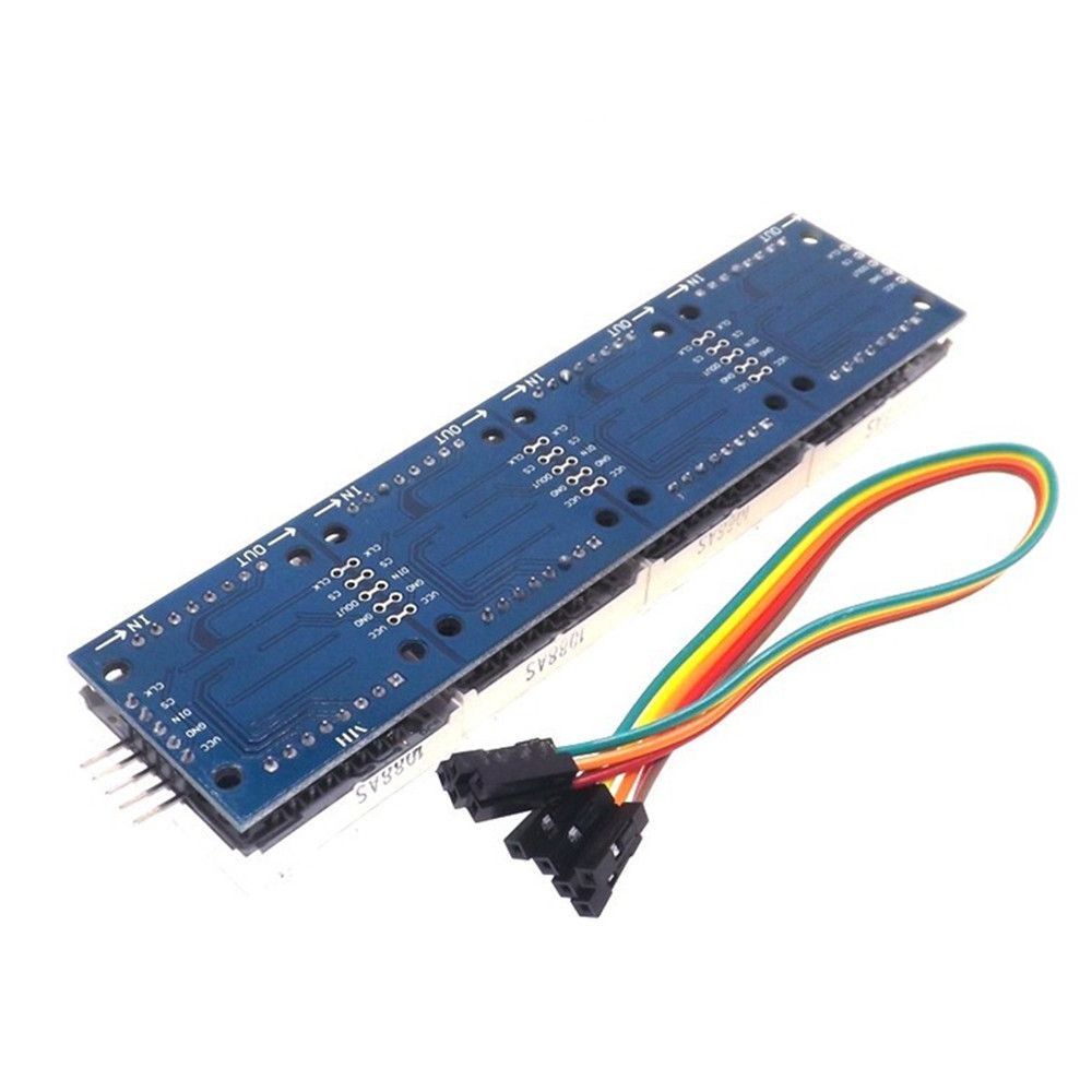 Mô đun ma trận Kenton Max7219 5v Led Matrix Common 8x8 Dot 5p line 4 trong 1