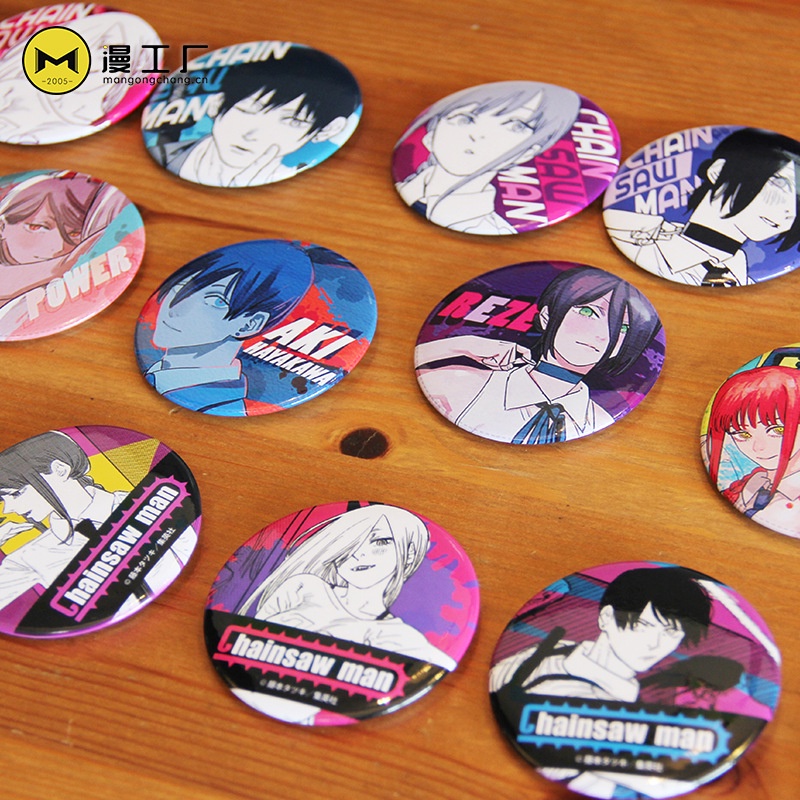 Huy Hiệu Cài Áo Hình Cưa Xương Rồng Denji Makima Power Thời Trang