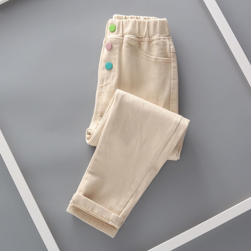 Quần Cotton Trơn Phong Cách Mới Năm 2022 Hợp Thời Trang Dễ Phối Đồ Cho Bé Gái
