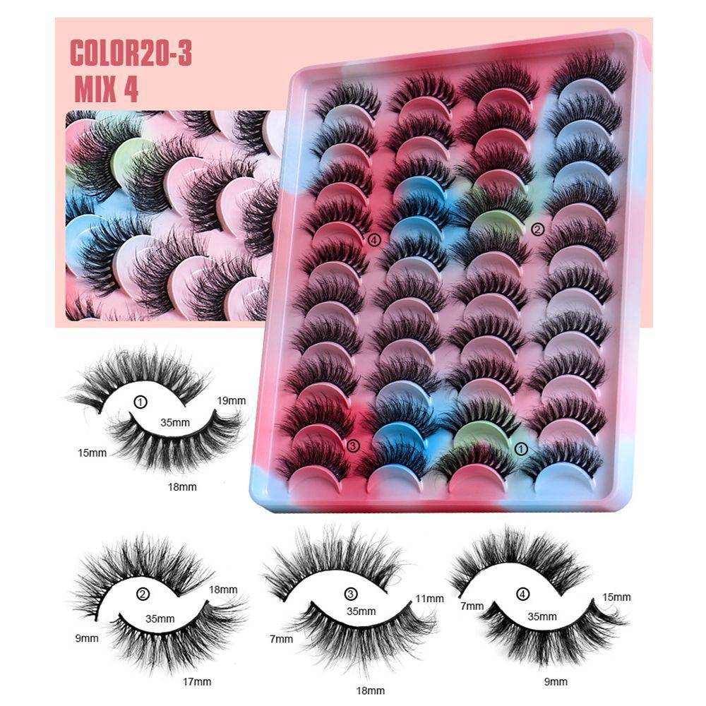 Bộ 20 Cặp Lông Mi Giả Ngắn 20mm ESPO