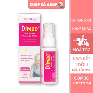 Dimao - Vitamin D3 400UI dạng xịt - Tăng Cường Hấp Thu Canxi Nhập Khẩu Chính Hãng Shop Bố Soup