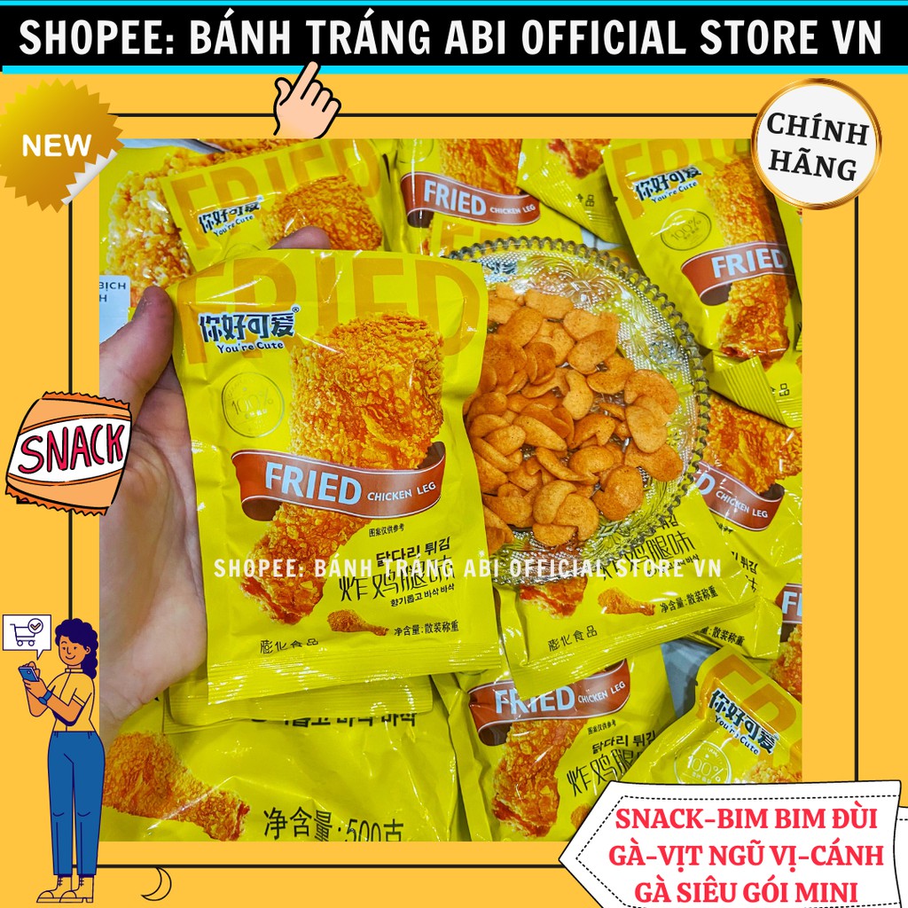 [ĐÔNG GIÁ 5K] SNACK BIM BIM GÓI MINI GÀ NGŨ VỊ-MÓN ĂN GÂY NGHIỆN