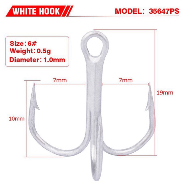 Lưỡi Câu 3 Tiêu 4-6-8-10,Lưỡi Câu Cá 3 tiêu Siêu Bền ( ĐỒ CÂU COYE )