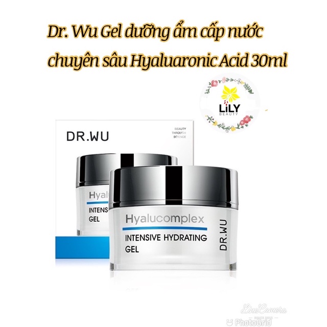 Gel cấp nước Hyluronic aicd Dr wu 30ml