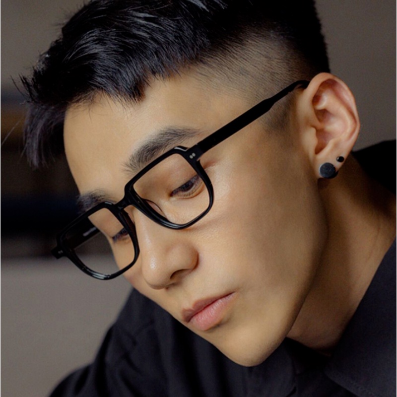 (KIQI-FASHION) COD Kính Chống Ánh Sáng Xanh Gọng Vuông Nhỏ Thời Trang Hàn Quốc Cổ Điển Cho Nam Nữ