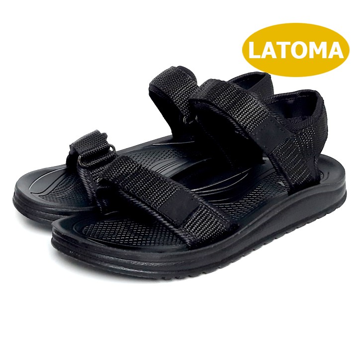 Giày Sandal nữ quai dù thời trang cao cấp Latoma TA2511 (Đen)