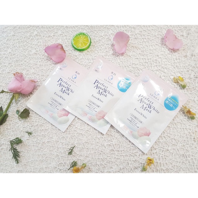 Mặt Nạ Dưỡng Da Trắng Senka Perfect Aqua White Mask