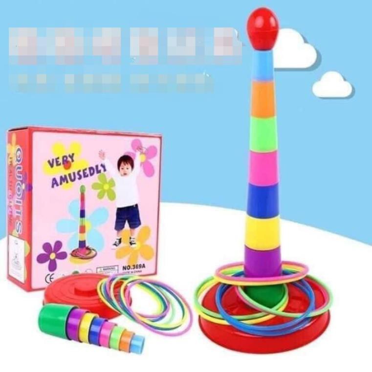 BỘ NÉM VÒNG CHO BÉ, tập ném xa