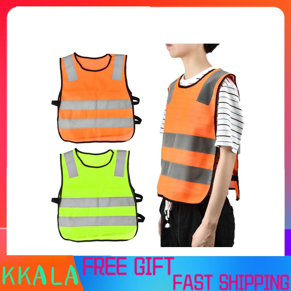 🔥Hàng Sẵn🔥KKALA Áo Bảo Hộ Phản Quang An Toàn Cho Bé Khi Đi Xe Đạp / Giao Thông Áo bảo hộ lao động không tay phản quang an toàn dành cho trẻ em