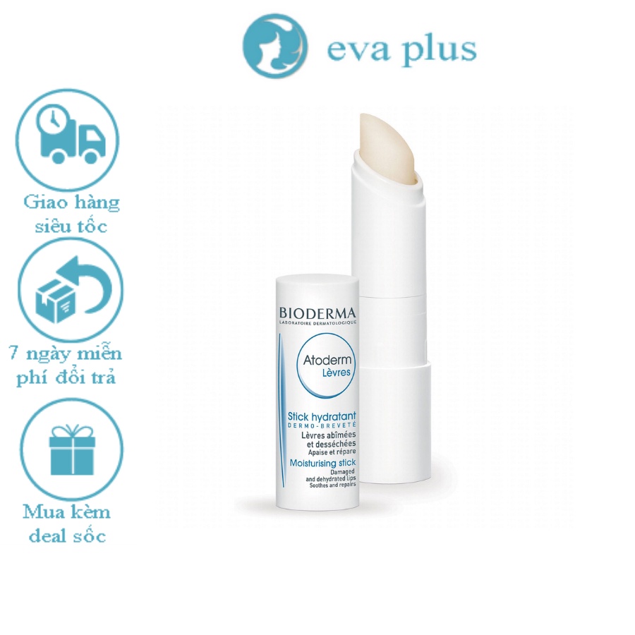 Son Dưỡng Môi Bioderma Atoderm Levres Stick Hydratant Pháp - Hàng Chính Hãng - Tem Bill Đầy Đủ