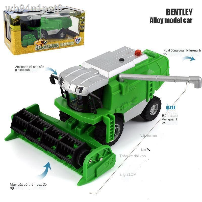 ✒ ┋ HOT- ﺴ▼✗Đồ chơi trẻ em mô phỏng đồ chơi mô phỏng máy gặt đập liên hợp mô hình nông dân nông dân kỹ thuật