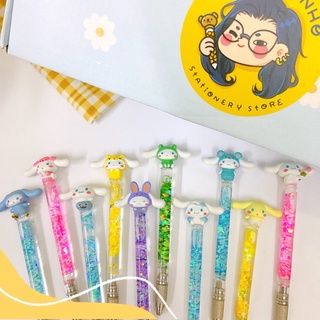 Bút rọc giấy unbox cinnamon phiên bản gel kim tuyến óng ánh