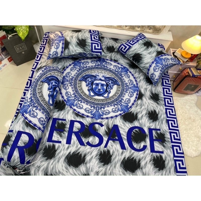 Bộ Drap Mẫu VERSACE Cao Cấp Ý 5D( nhiều màu)