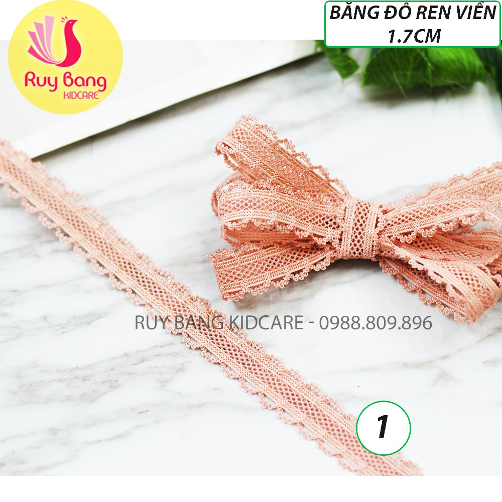 Băng đô ren viền-1.7cm