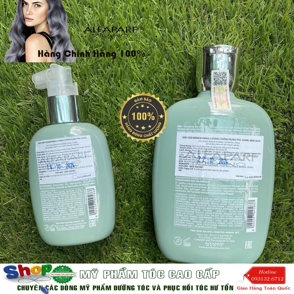 [Alfaparf-chính hãng]Dầu gội chống rụng tóc Alfaparf Milano Semi Di Lino Scalp Care Energizing Shampoo 250ml (new 2019 )