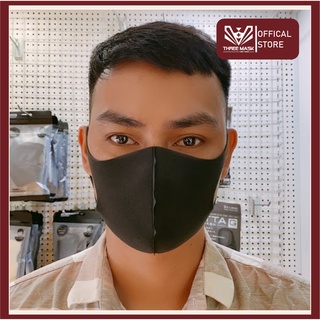 [Hàng nội địa nhật ] Gói 3 Cái Khẩu Trang - Khẩu Trang Nhật Bản PITTA Mask ( Loại dày, Màu Đen)