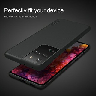 Ốp lưng Nillkin sần Samsung S21 Ultra chống vân tay tặng giá đỡ ( Chính Hãng )