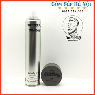 SÁP VUỐT TÓC SAWENSITO & Gôm xịt tóc  BUTTERFLY SHADOW 320ML chuẩn loại 1 salon