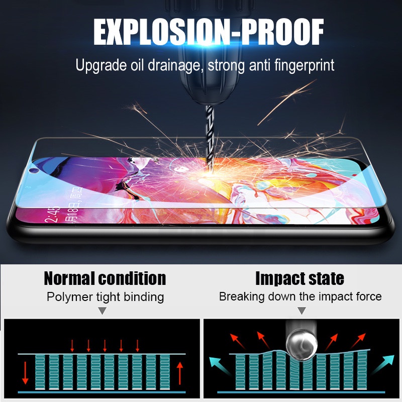 Set 3 Kính Cường Lực Trong Suốt Bảo Vệ Màn Hình Cho Samsung Galaxy A9Pro C9 C7 Pro A6S A8S A9S A9 A8 Star