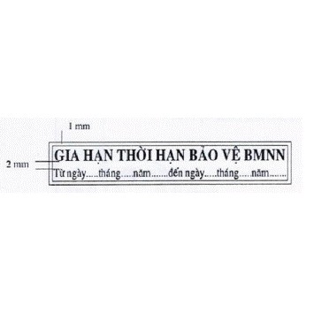 Con dấu &quot;GIA HẠN THỜI HẠN BẢO VỆ BMNN&quot; (Chuẩn thông tư 24 Bộ Công An)