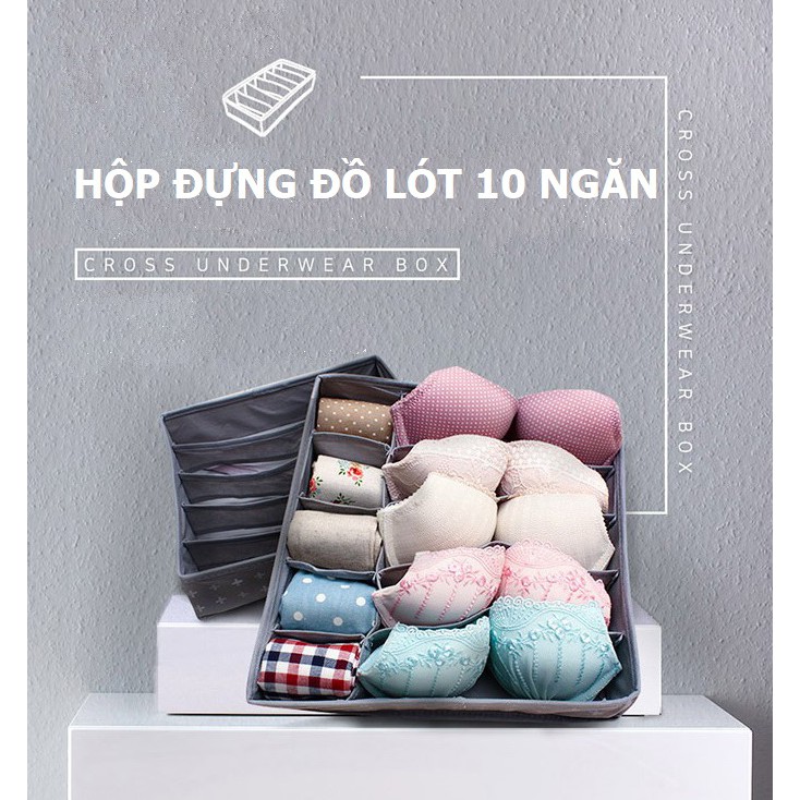 Hộp Đựng Đồ Lót 10 Ngăn Morning House