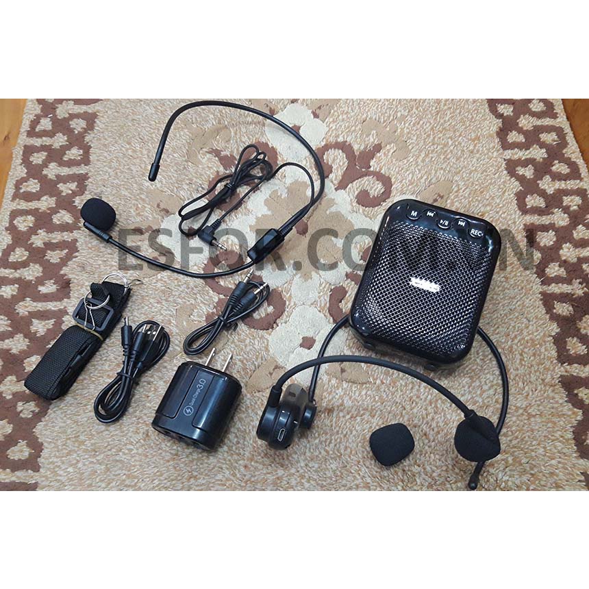 Máy trợ giảng không dây Esfor ES-330 UHF V2 Hàn Quốc, loa blotooth ES330 UHF V2