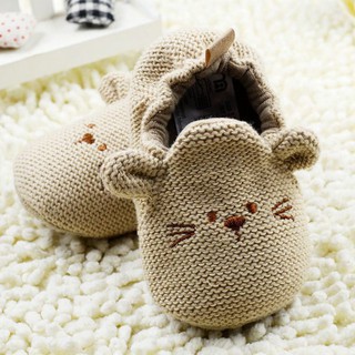Đôi giày cotton họa tiết chú chuột xinh xắn cho bé