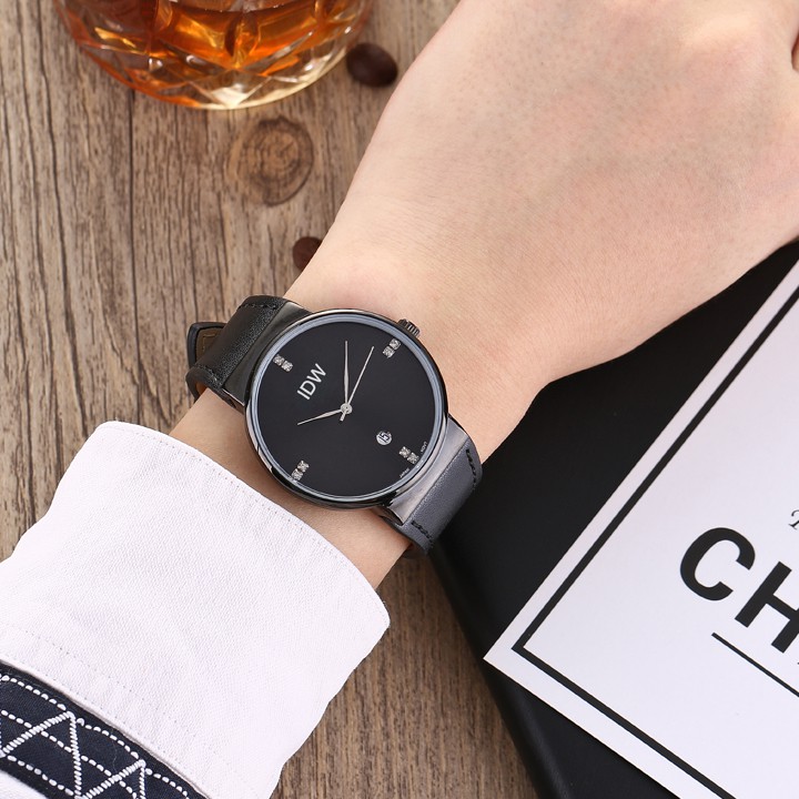 Đồng hồ nam IDW kính sapphire chống trầy chống nước máy nhật dây da bò cao cấp SP0S40 (Nhiều màu) | BigBuy360 - bigbuy360.vn