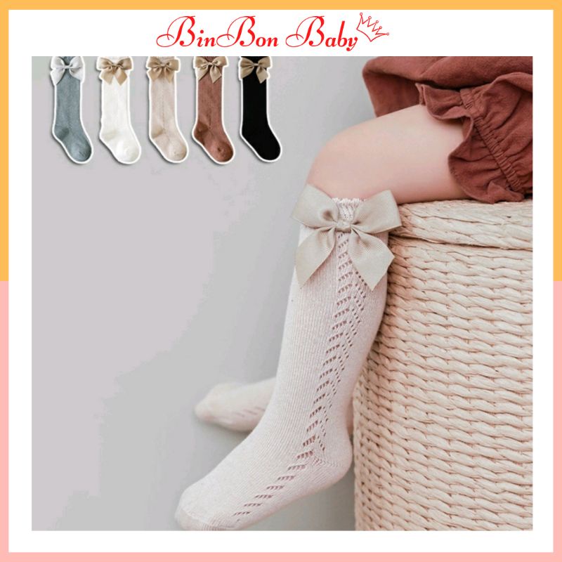 Tất vớ đùi cho bé gái BinBon Baby , tất đùi cho bé siêu xinh
