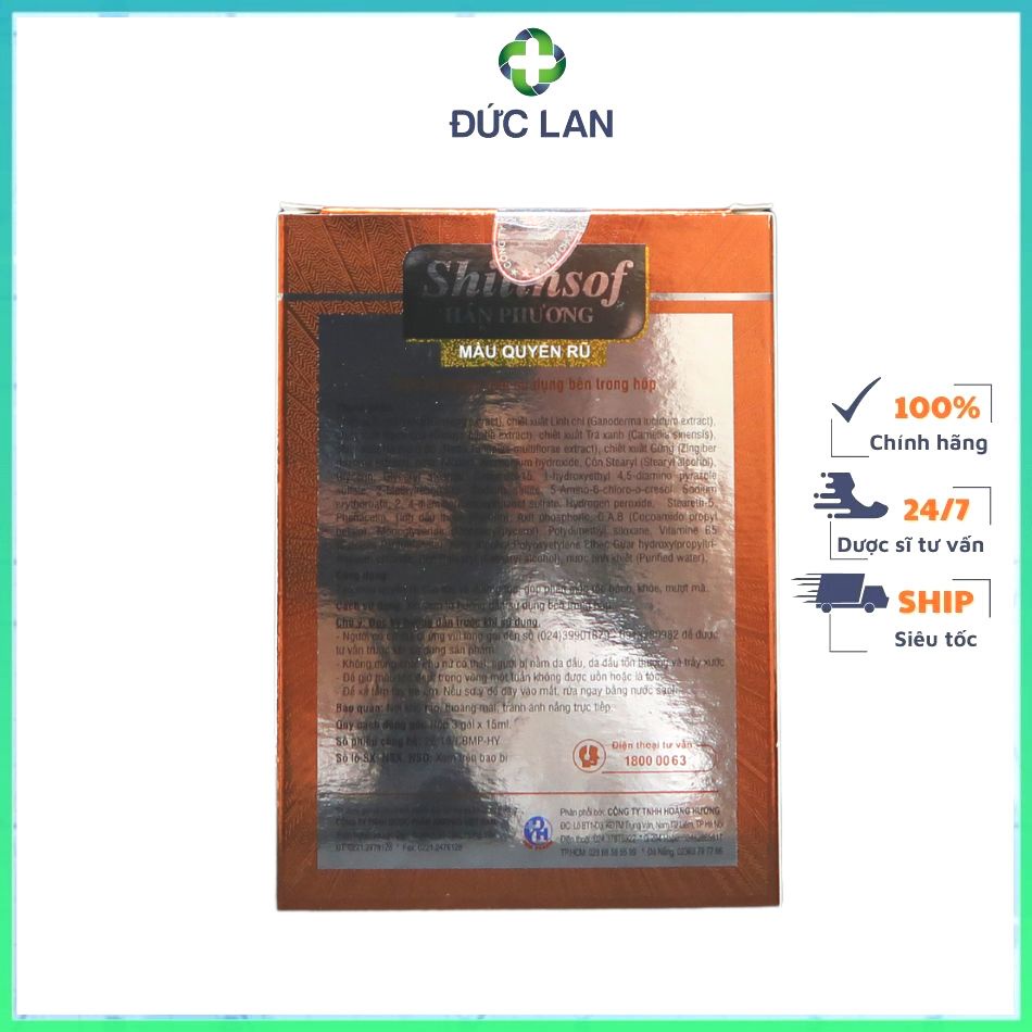 SHITINSOF HÁN PHƯƠNG - MÀU QUYẾN RŨ, GIÚP TÓC BÓNG KHỎE, MƯỢT MÀ