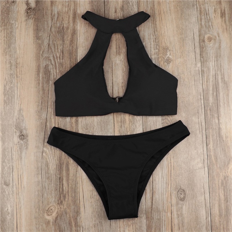 Bikini XIXI Màu Trơn Có Đệm Ngực Quyến Rũ Cho Nữ