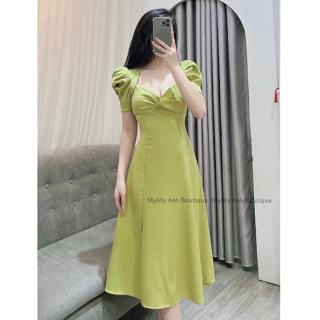 Váy maxi thô tay bồng siêu độc lạ tôn dáng đi chơi đi tiệc | BigBuy360 - bigbuy360.vn