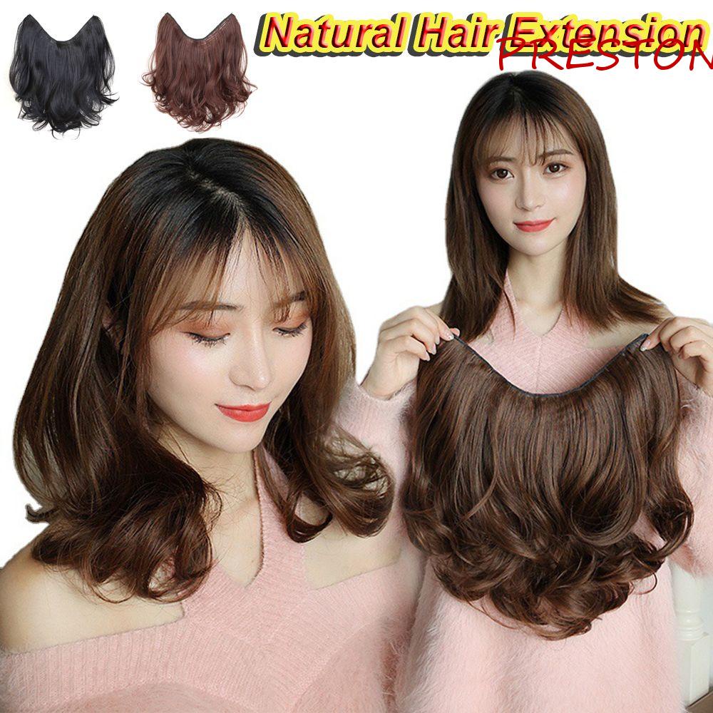 Tóc Giả Nối Dài Xoăn Chữ U Tự Nhiên Thời Trang Cho Nữ