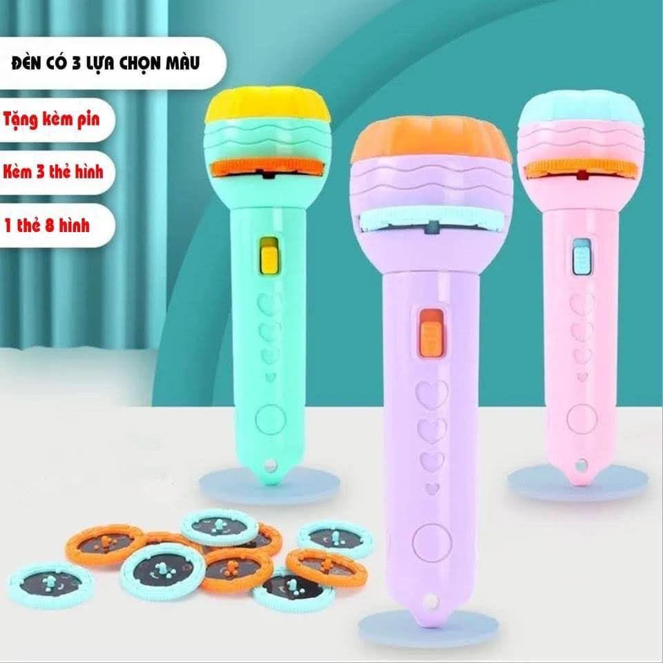 Đèn Pin Chiếu Hình Cho Bé Hapi Toys - 80 hình ảnh sắc nét, 8 chủ đề nhận biết đồ chơi cho bé phát triển trí tuệ